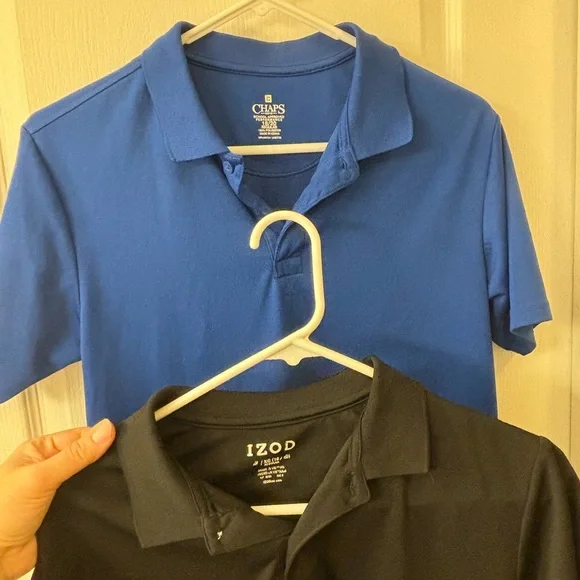 Lot of 2 Boy’s School Polo Shirts in Black & Blue, Size 18/20 - Picture 2 of 6